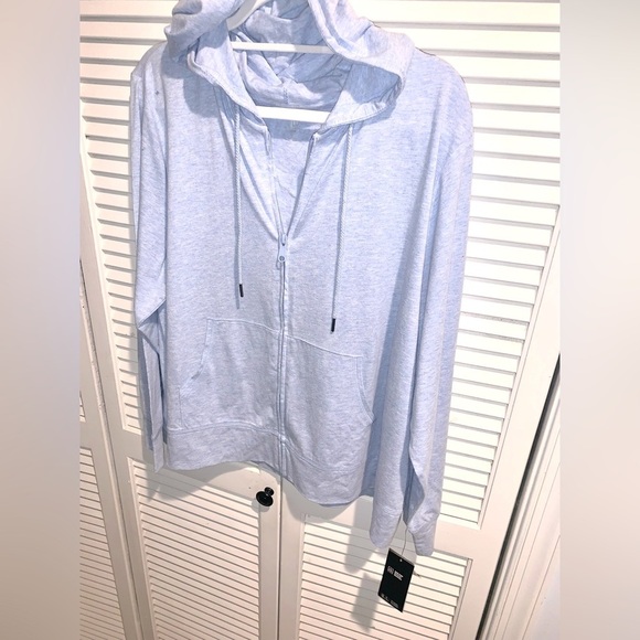 Ideology matching set joggers Full Zip Jacket Pale Blue Plus Size 2X New w/Tag - Picture 5 of 8